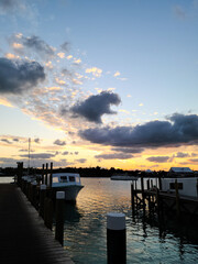 Obraz premium sunset at the pier