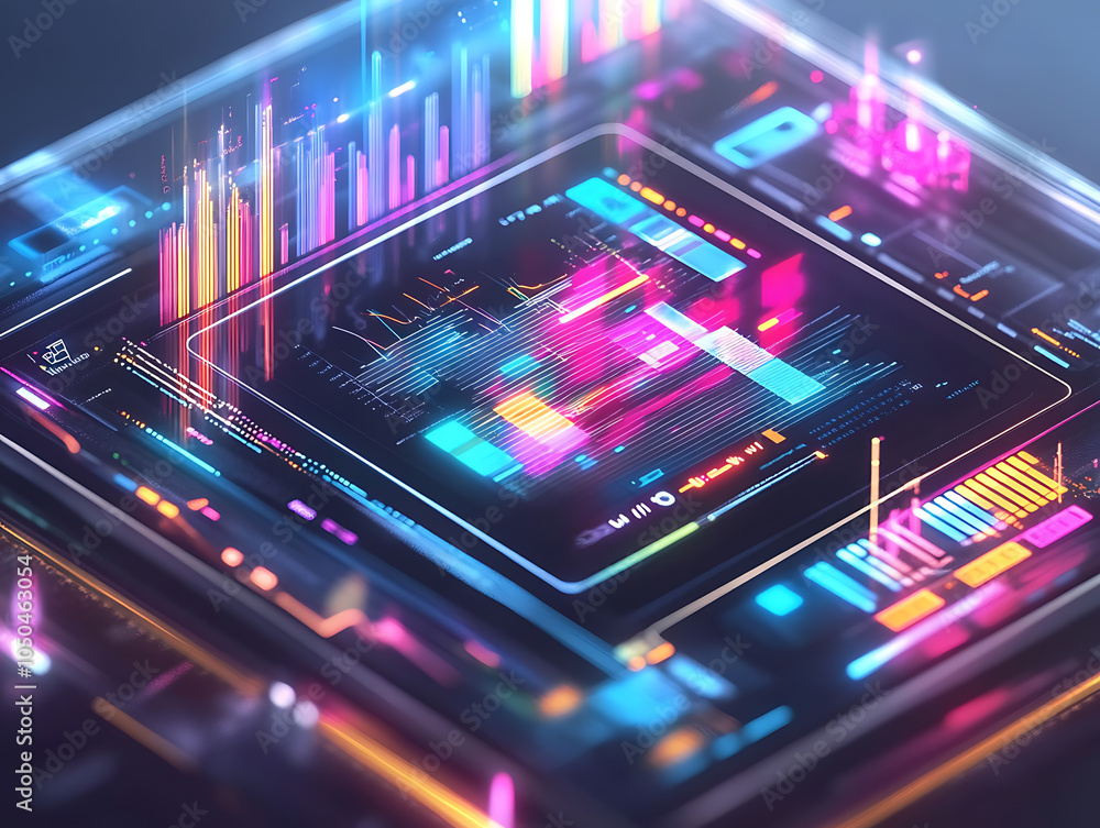 Poster digital data visualization