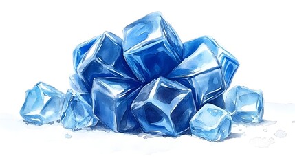 Festive Metallic Silver and Blue Christmas Bow Clipart,Watercolor