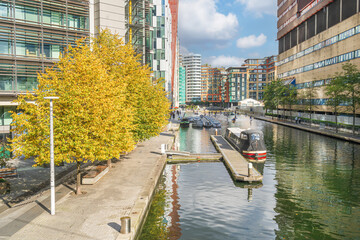 Paddington Basin on the Grand Union Canal London © gb27photo