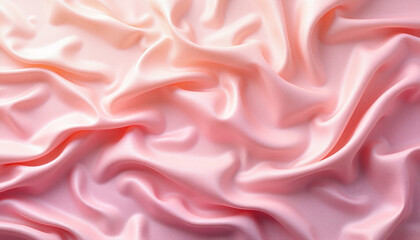Obraz premium Satin fabric texture, soft and elegant, in pastel pink color
