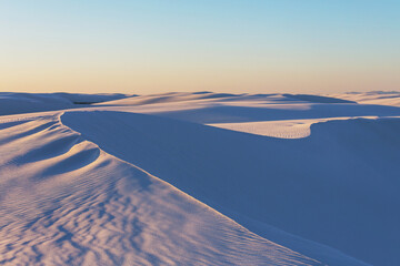 White sand dunes