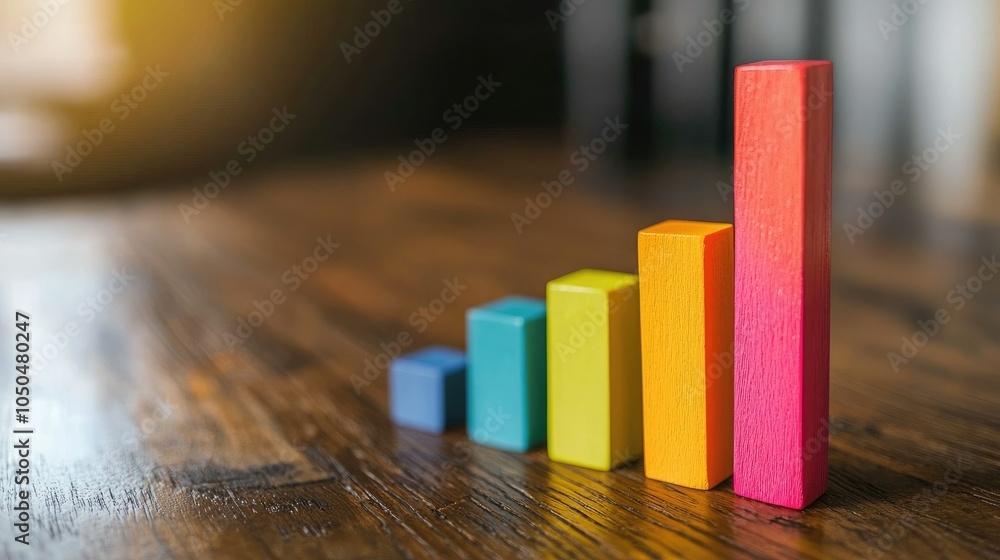 Poster sales success depicted by a bar graph showing positive growth.