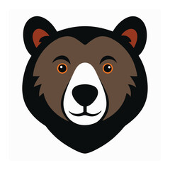 Bear heat color vector design