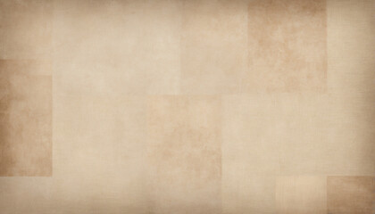 Fototapeta premium Textured vintage paper background with varied beige patches and a classic design