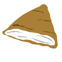 Tofu Indonesian traditional food illustration