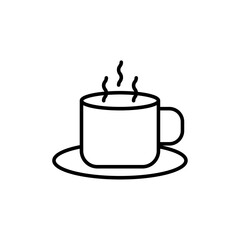 Coffee icon Flat fill set collection