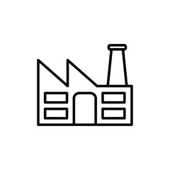 Factory icon Flat fill set collection