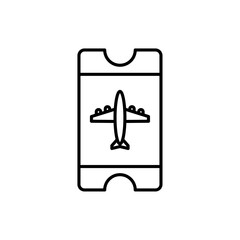 Flight tickets icon Flat fill set collection