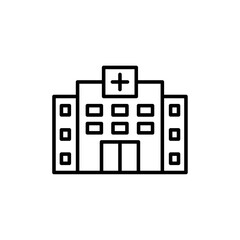 Hospital Icon Flat fill set collection