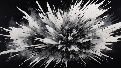 Obraz premium Chaotic Explosion of Energy and Dynamic Movement, Abstract Background Capturing Intense Energy and chaotic Motion in Vibrant Colors