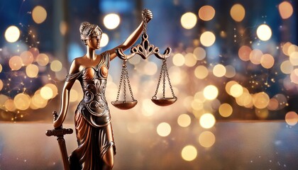 Symbol of Justice Represented by Scales