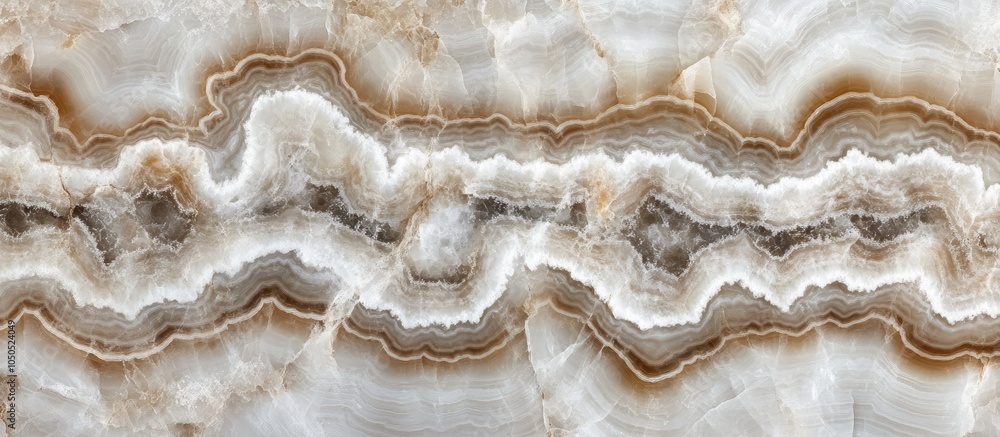 Poster a close-up view of layered agate stone showcasing natural patterns and colors.