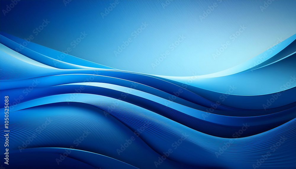 Aufkleber abstract blue background with dynamic shapes and soft gradients