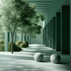 Green sky garden