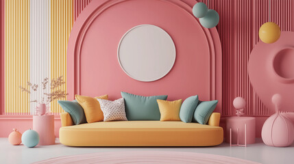 リビングと芸術品