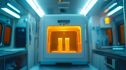 Fototapeta premium 3D Printing of Medical Supplies on Demand