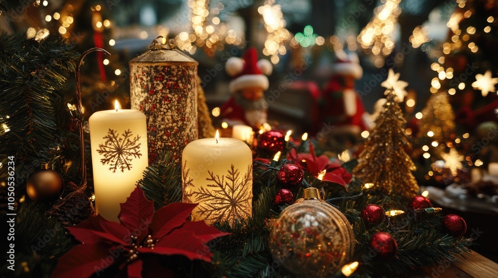 Aufkleber a collection of candles placed on a flat surface, ready for use or display