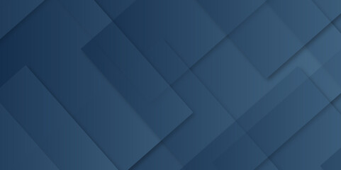 Obraz premium Abstract modern blue color pattern geometric luxury gradient line background random square shape design. 3d shadow effects, modern design template background. layered geometric triangle shapes.