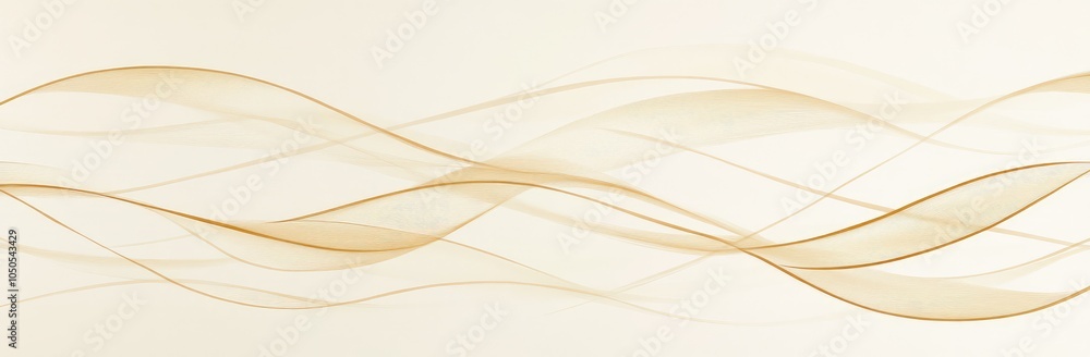 Poster abstract flowing lines in warm tones create a soothing visual effect.
