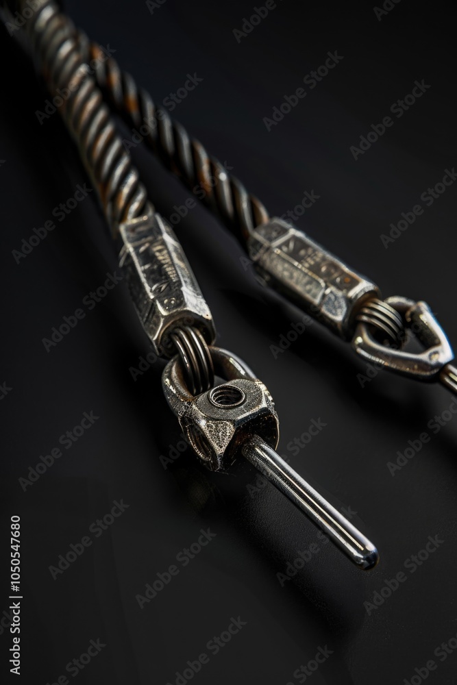 Poster a pair of scissors resting on a table surface