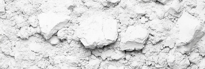 Obraz premium A close-up view of white powdery substance with small clumps, suggesting a mineral or material.