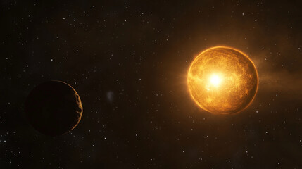 Fototapeta premium 宇宙と太陽