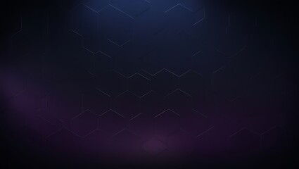 Obraz premium Dark blue hexagon pattern background. Generative Ai.