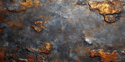 steel metal, grunge rusty texture, soft blur fancy background, dark gray black wallpaper, Generative AI