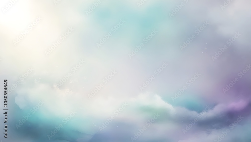 Aufkleber abstract blue background with bokeh. generative ai.