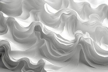 Obraz premium close up view of paper stripes on white background