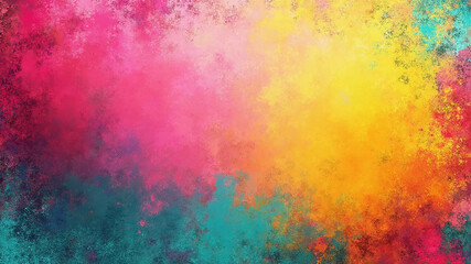 Obraz premium Colorful spray fluo paint digital art background, 16:9 widescreen, 300 dpi, with free space for text