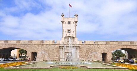 GATE OF LAND IN CADIZ, SPAIN