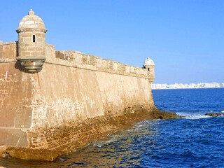 SAN SEBASTIAN FORT GATEWAY IN CADIZ, SPAIN