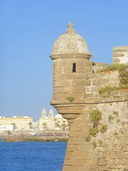 SAN SEBASTIAN FORT GATEWAY IN CADIZ, SPAIN