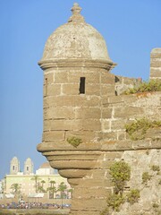 SAN SEBASTIAN FORT GATEWAY IN CADIZ, SPAIN