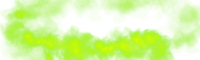 Fototapeta premium Fantastic green smoke. Magic smoke. Smog cloud on podium or stage. Fog vapor over ground or water surface, magic haze. PNG. 
