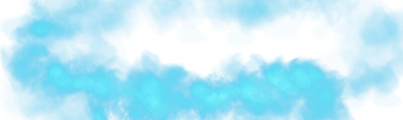 Fantastic blue smoke. Magic smoke. Smog cloud on podium or stage. Fog vapor over ground or water surface, magic haze. PNG.
