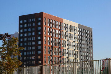 New residential apartment buildings in the Kommunarka district. Moscow, Russia