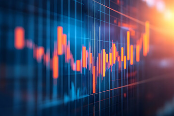 Fototapeta premium stock market graphs