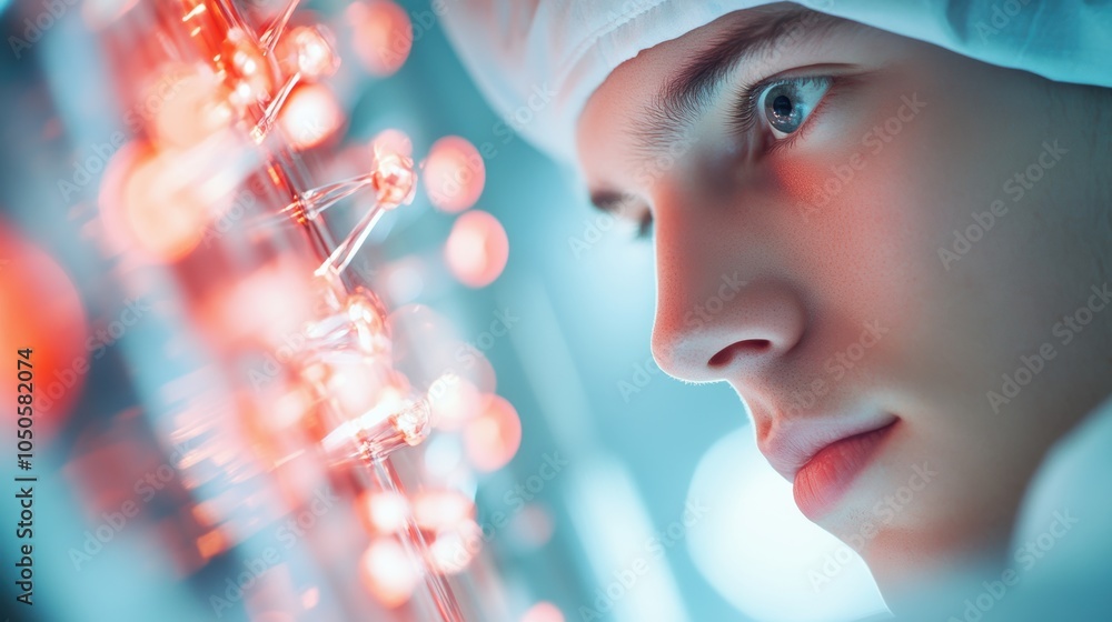 Poster a scientist monitoring a particle accelerator control panel, focusing on the data being collected fr