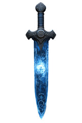 Glowing Runic Sword:A Mystic Weapon of Ethereal Power and Ancient Lore