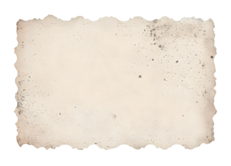 Vintage scalloped edge photo paper with dust, creases, and splatters on transparent background (png image). Useful for design, vintage effects, and backgrounds. isolated on white background