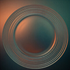 Fototapeta premium abstract circle design with swirls and waves in a colorful motion background illustrations