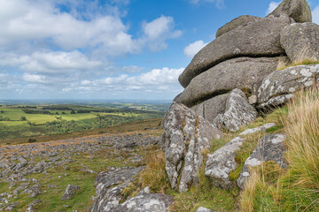 The area surrounding Belstone Tor in Dartmoor National Park, Devon, United Kingdom