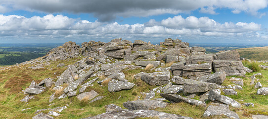 The area surrounding Belstone Tor in Dartmoor National Park, Devon, United Kingdom