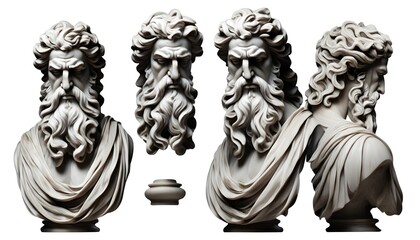 Obraz premium Timeless Elegance of Ancient Greek God Sculpture: A Fusion of History and Art in Modern Design