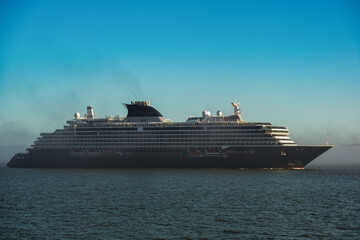 Super deluxe luxury cruiseship cruise ship ocean liner yacht Explora arrival in to San Francisco...