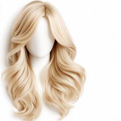 Blonde Wig Isolated