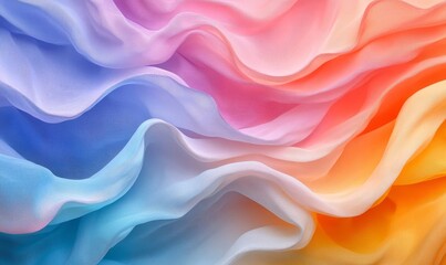 Fototapeta premium Vibrant Colorful Abstract Waves Background with Gradient Textures and Dynamic Swirls, Perfect for Creative Design Projects, Art Prints, and Modern Decor, Generative AI